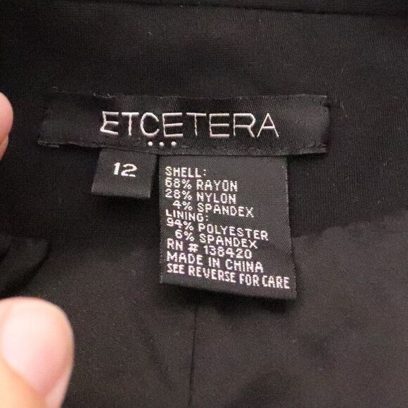 Etcetera | Black Knit Jacket Blazer 12 - Picture 5 of 6